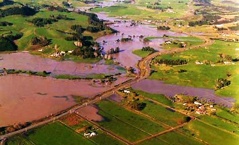 Flooded agricultural land after a storm event. Source: ARC (2010)