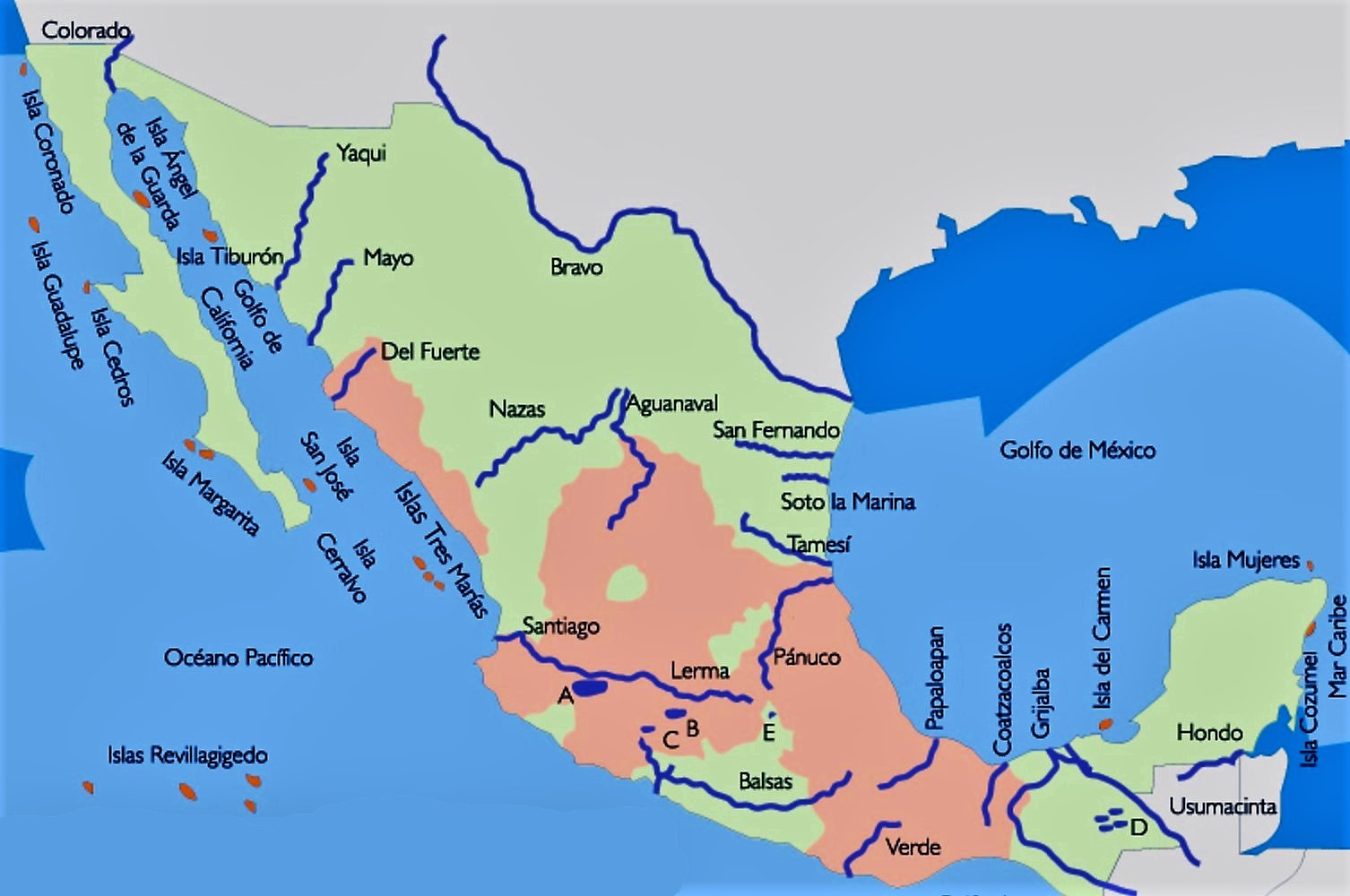 Principales ríos de México