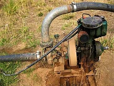 Diesel pump in operation. Source: IWMI (n.y.)