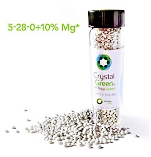 Crystal Green is a white fertiliser in a granular form. Source: OSTARA (2011) 