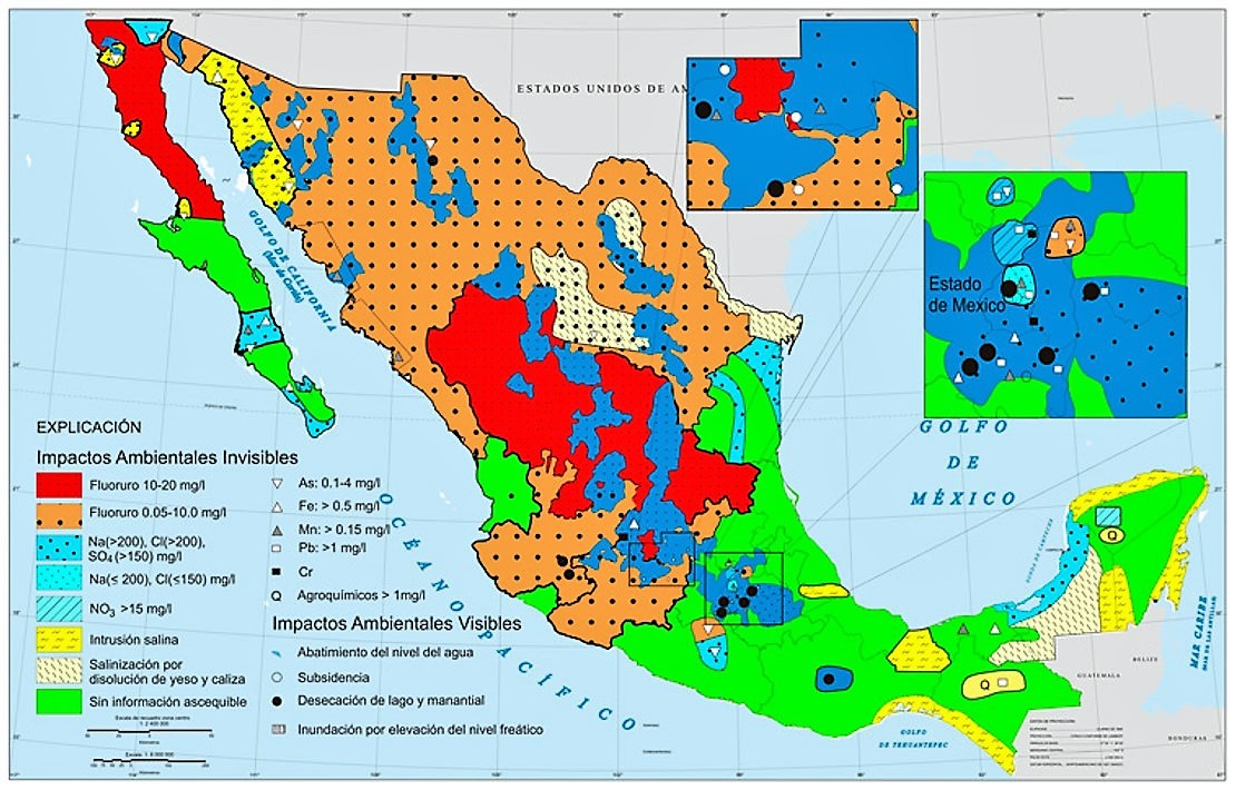 Impactos ambientales relacionados con el uso inadecuado del agua subterránea en México