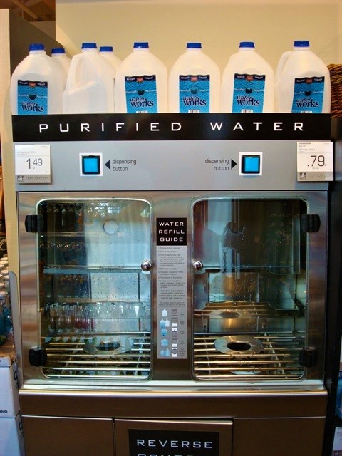 Bottled water refill station in a Canadian grocery store. Source: STAUFFER (2011) 