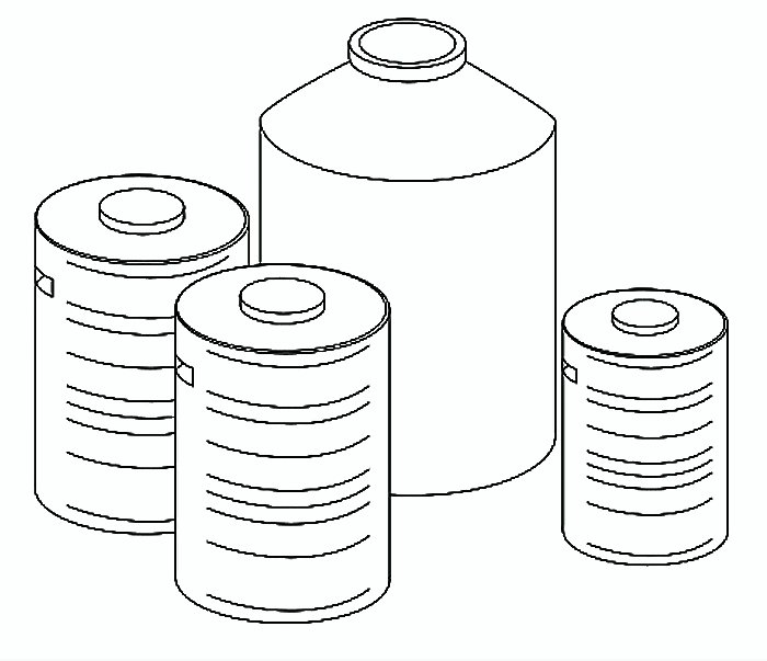 Schematic of the urine storage tank. Source: TILLEY et al. (2014)