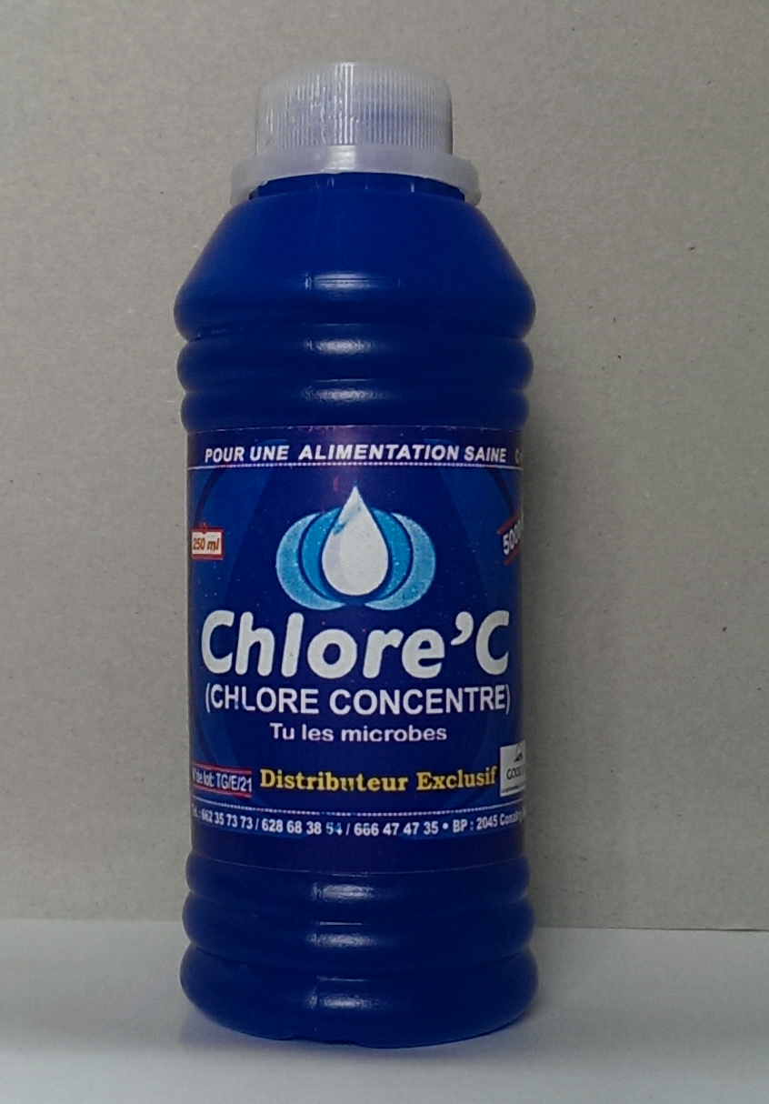 Bottle of Chlore’C Source: Tinkisso (2017)