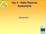assignment of water resources